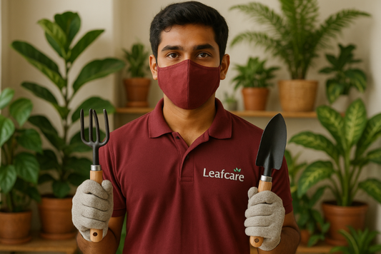 everything is good but make it a shirt and 3 leaf on top of "e" at the last of leafcare e e